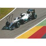 Motor Racing Lewis Hamilton signed 7x5 colour photo pictured driving for Mercedes in Formula One.