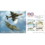 King Hussein of Jordan signed 80th Anniversary of the Royal Air Force FDC No. 91 of 250. Flown in