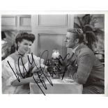 Van Johnson Signed 10 x 8 inch b/w photo, slight creases bottom. Condition 6/10. Good Condition. All