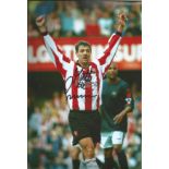 Football Matt Le Tissier signed 12x8 colour photo pictured while playing for Southampton. Matthew