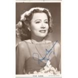 Irene Dunne signed 6x4 vintage photo. Good Condition. All autographs come with a Certificate of