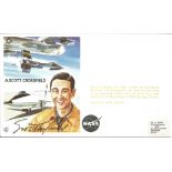 First 2 x Speed of Sound pilot A. Scott Crossfield signed own FDC No. 454 of 1050. Flown in Boeing