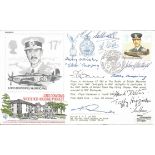 Battle of Britain multiple signee Lord Dowding cover. Sqn Ldr K. N. T. Lee DFC, Taffy Higginson,