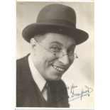 Claude Dampier signed 7x5 vintage black and white photo.