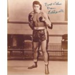 Boxing Ernie Terrell signed 10x8 black and white vintage photo. Ernest Terrell (April 4, 1939 -