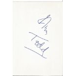 Ann Todd signed 6x4 white card. Good Condition. All autographs come with a Certificate of