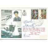 Karl Donitz and Sqn Ldr Terence Bulloch DSO* DFC* signed Sqn Ldr T. M. Bulloch FDC No. 278 of