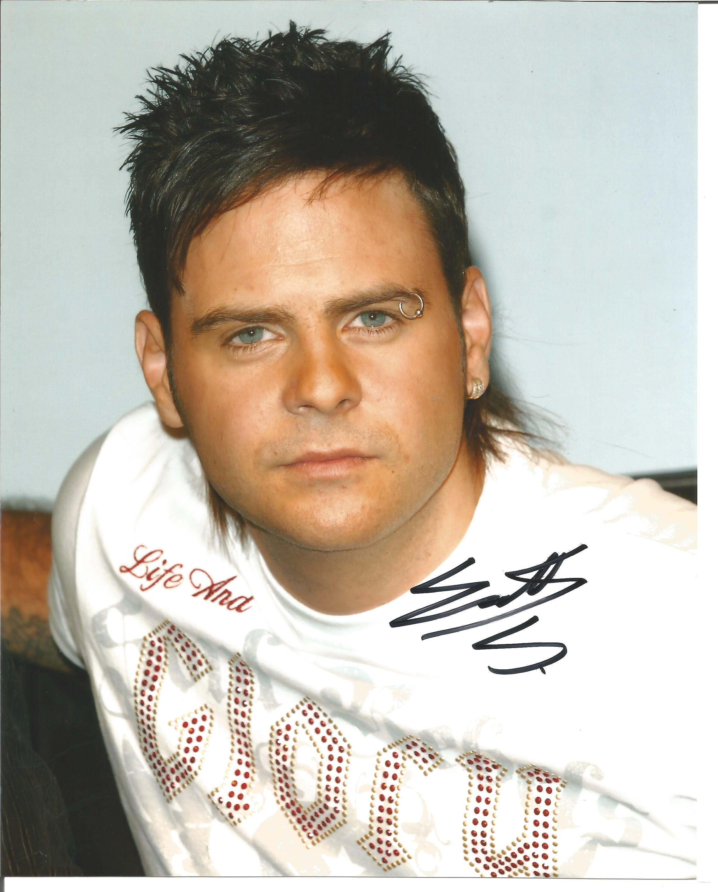 Scott Robinson from pop band Five, signed 8x10 colour photograph. Good Condition. All autographs