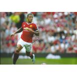 Football Memphis Depay signed 12x8 colour photo pictured in action for Manchester United. Memphis