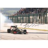 Motor Racing Romain Grosjean signed 12x8 colour photo pictured driving for Lotus in Formula One.