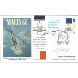 Flt Lt Cyril A. King and John Gregson GC signed Malta GC unflown FDC No. 43 of 50. Cyril King served