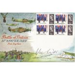 Douglas Bader signed The Battle of Britain 25th Anniversary FDC Special Commemorative Issue.