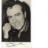 Don Cornell Signed 6 x 4 inch b. w photo. Some speckling on item, only noticeable on print area when