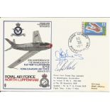 Rare Vulcan bomber signed RAF North Luffenham 20th Anniversary of the Taking over of RAF North