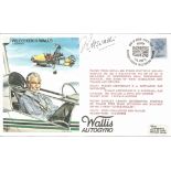 James Bond Gyrocopter pilot and WW2 Wg Cdr Ken H. Wallis signed own FDC No. 772 of 970. Flown from
