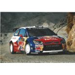 Motor Racing Sébastien Loeb signed colour photo. French professional rally, racing, and rallycross