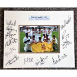 Cricket Warwickshire CCC Benson and Hedges Cup Winners 2002 multi signed mounted display. A colour