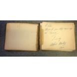 Vintage 1940-50s Autograph Book over 50 fantastic signatures from some legends of stage and screen