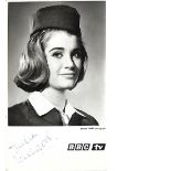 Julia Lockwood Signed 6 x 4 inch b/w BBC promo photo, slight fading of blue biro ink, all lines