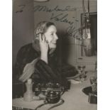 Valerie Hobson signed 9. 5 x 7. 5 inch b/w photo to Michael. Condition 7/10. Good Condition. All