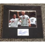 Football Fabrizio Ravanelli signed and mounted Derby County display a white card signed by ex-