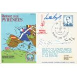 Scottie Brazill, Michou, Tante Go, Baron J. A. Blommaert de Soye signed Retour aux Pyrenees FDC.