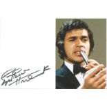 Englebert Humperdinck Singer Signed Page With Photo. Condition 8/10. Good Condition. All