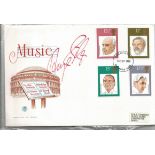 Anja Silva - German soprano signed Music FDC. Good Condition. All autographs come with a Certificate