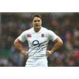 Rugby Union Brad Barrett signed 12x8 colour photo pictured playing for England. Good Condition.