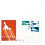 Cptn Adrian Thompson signed Concorde FDC. Good Condition. All autographs come with a Certificate