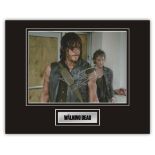 Stunning Display! The Walking Dead Norman Reedus hand signed professionally mounted display. This