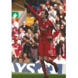 Football Peter Crouch 12x8 signed colour photo pictured while playing for Liverpool F. C. Good