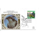 David Bellamy signed British Endangered species Benham small silk FDC. Good Condition. All