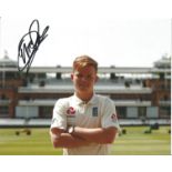 Ollie Pope Signed England Cricket 8x10 Photo. Good Condition. All autographs come with a Certificate