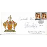 Sir Frederick Ashton and Matthew Hart signed 50th anniv of Royal Academy of Dancing FDC. Good