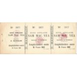 Sam Mcvea Vs Bill Harris 1909 Rare French Onsite Heavyweight Boxing Ticket. Condition 8/10. Good