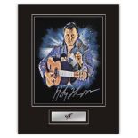 Stunning Display! WWE/WWF The Honky Tonk Man hand signed professionally mounted display. This
