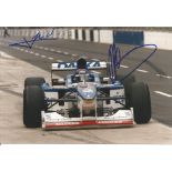 Jean Alesi and Pedro Diniz signed 7x5 colour photo. Good Condition. All autographs come with a