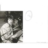 Steve Winwood Singer Signed Page With Photo. Condition 8/10. Good Condition. All autographs come
