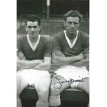 Football Jimmy Harris 12x8 signed black and white photo pictured during his time with Everton.