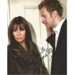 Linda Lusardi signed 10x8 colour image. Image is from Linda's role on British Soap Coronation street