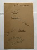 Andromaque Racine multiple signed page inc. Georges Brassens, Naom Chomsky. Our vendors late father,
