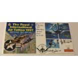 King Hussein of Jordan and Queen Noor signed rare RAF Fairford Royal International Air Tattoo