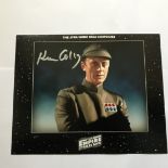 Star Wars 10 x 8 inch b/w photo signed by Ken Colley. Good condition. All signed pieces come with