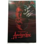 Martin Sheen signed Apocalypse Now 12 x 8 inch colour photo of the movie poster. To B Martin, slight