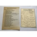 30 WW2 RAF veterans signed bookplate with list of autographs. Signed by 30 WW2 Veterans as follows