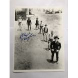 Robert Vaughn signed 16 x 12 inch colour photo from Magnificent Seven. Good condition. All signed