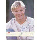 Mika Salo signed 8x6 colour photo. Finnish former professional racing driver. He competed in Formula