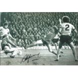 Football Steve Heighway signed 12x8 black and white photo pictured in action for Liverpool. Good