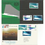 Concorde FDC and stamps. Good Condition. All autographs come with a Certificate of Authenticity.